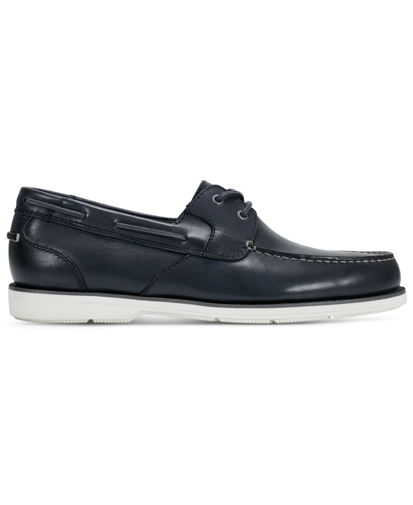 Обувь Rockport Men's Southport Lace-Up Boat Shoes, цвет: Тёмный синий кожаный — фото 2