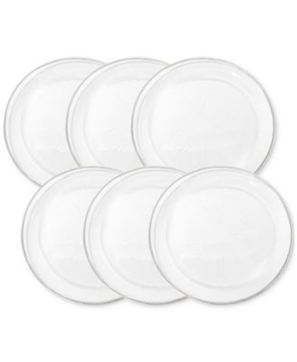 Elite Gold Glass Charger Plates, Set of 6