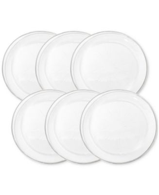 American Atelier Glass Charger Plates, Set of 6