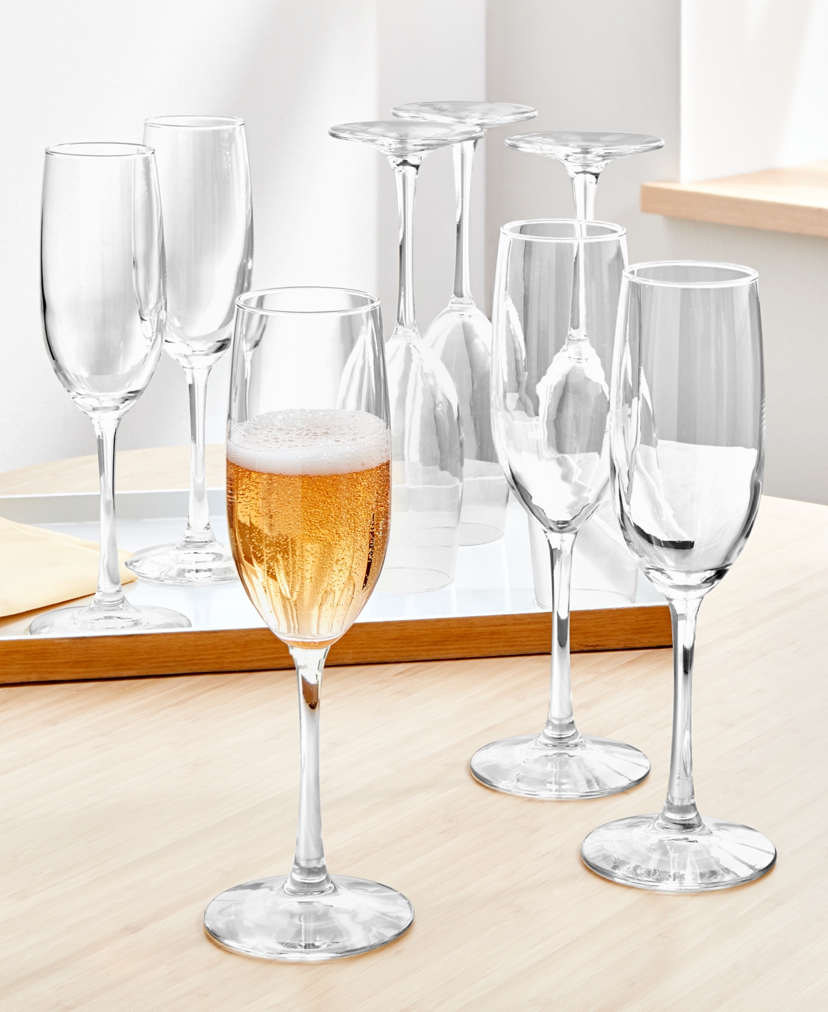 ARCH STUDIO STEMMED CHAMPAGNE GLASSES, SET OF 8, EXCLUSIVELY AT MACY'S 