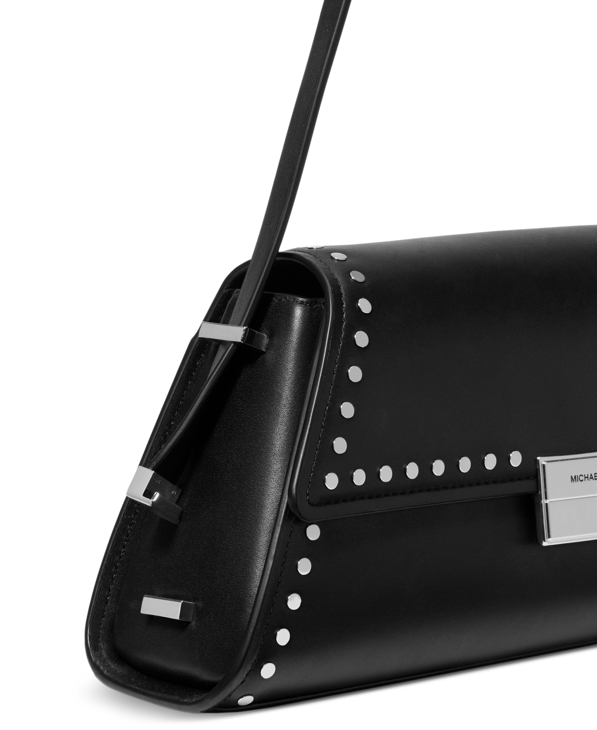 Michael Kors Michael  Ludlow Small Leather Convertible Shoulder Bag In Black