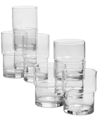 Arch Studio Stacking Glasses, Set of 8, Exclusively at Macy's - Macy's