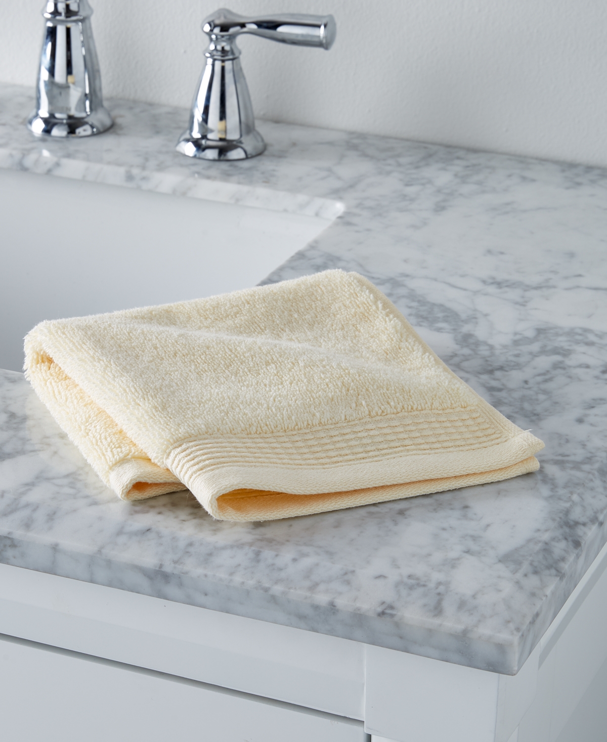 Charter Club Signature Washcloth, 13" X 13", Exclusively At Macy's In Buttercup