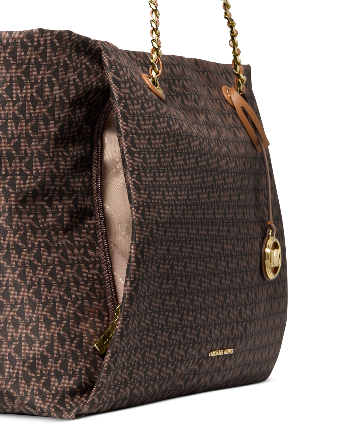 Michael Kors Michael  Georgia Extra-large Top Zip Tote In Brown,acorn