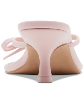 Charlotte Kitten-Heel Bow Dress Sandals