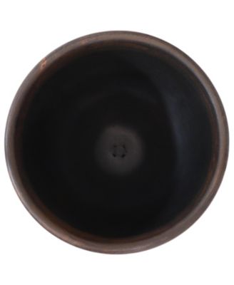 Indoor/Outdoor Patio, Garden, or Porch Weather-Resistant Double-Walled Elizabeth Ribbed Urn Flower Pot Planter - 15"