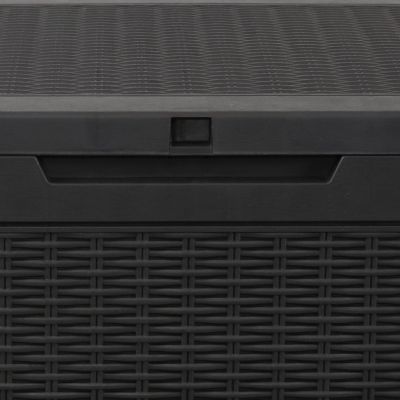Outdoor Deck and Patio Storage Box with Rattan Design - 100 Gal.