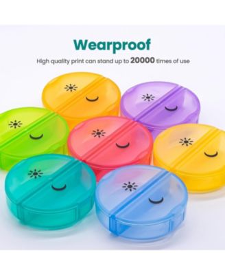 Weekly Pill Organizer 7 Day 2 Times a Day