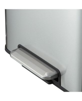 30 Liter / 8 Gallon Rectangular Hands-Free Dual Compartment Recycling Kitchen Step Trash Can