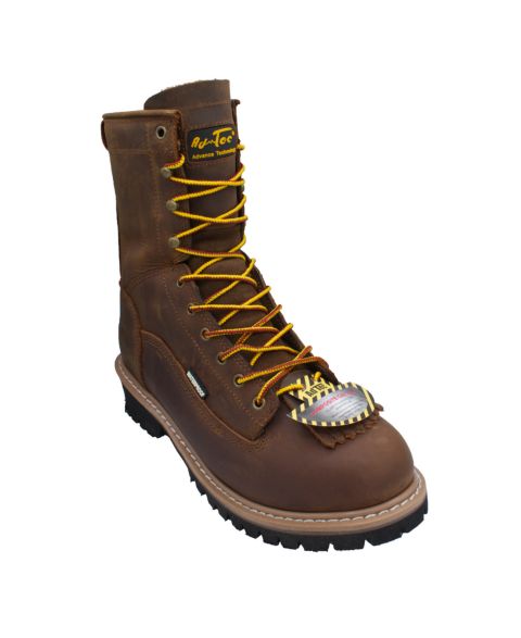 Мужские ботинки AdTec 8" Composite Toe Waterproof Logger, цвет: Crazy Horse