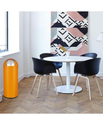 17 Gal / 65L Push Lid Trash Can Commercial Grade Heavy Duty Tall Commercial Trash Can Brushed Stainless Steel