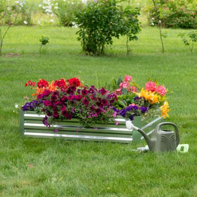 Galvanized Rectangle Raised Garden Bed