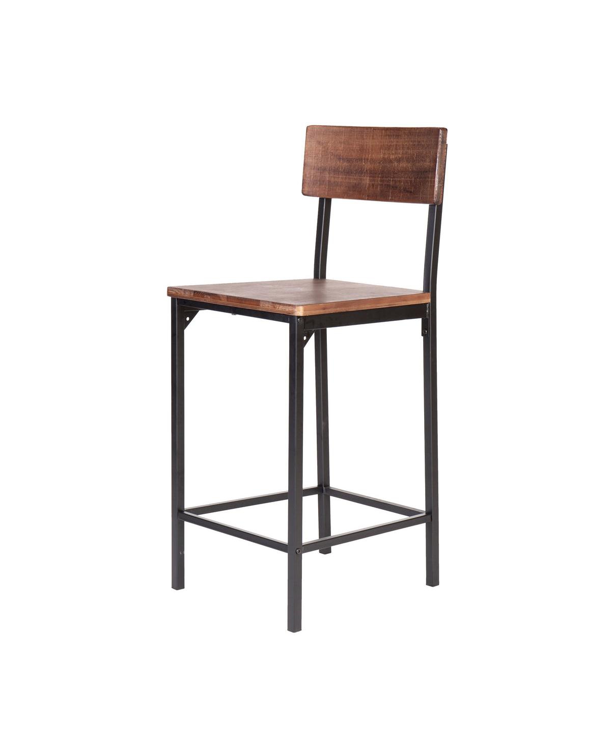 Slickblue Counter Stool Chair &#x2013; Stylish and Comfortable Seating for Kitchen & Bar - Brown, Black