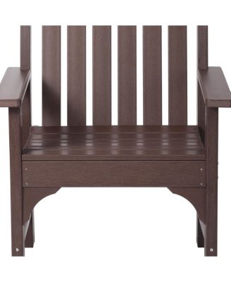 5-Piece HDPE Outdoor Patio Chair and Round Table Dining Set