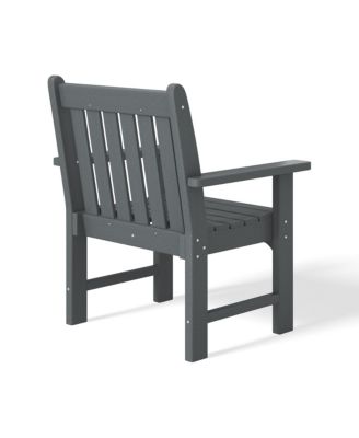 5-Piece HDPE Outdoor Patio Chair and Square Table Dining Set