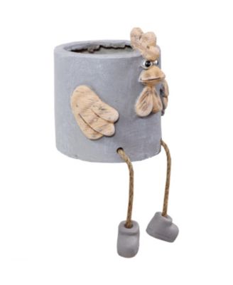 Tate the Turkey Planter Statue - Indoor/Outdoor Decorative Figurine - 8.5"