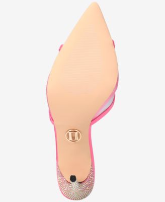 Women's Shena Luxurious Slip-on High-Heel Pointed Toe Mule Dress Sandals