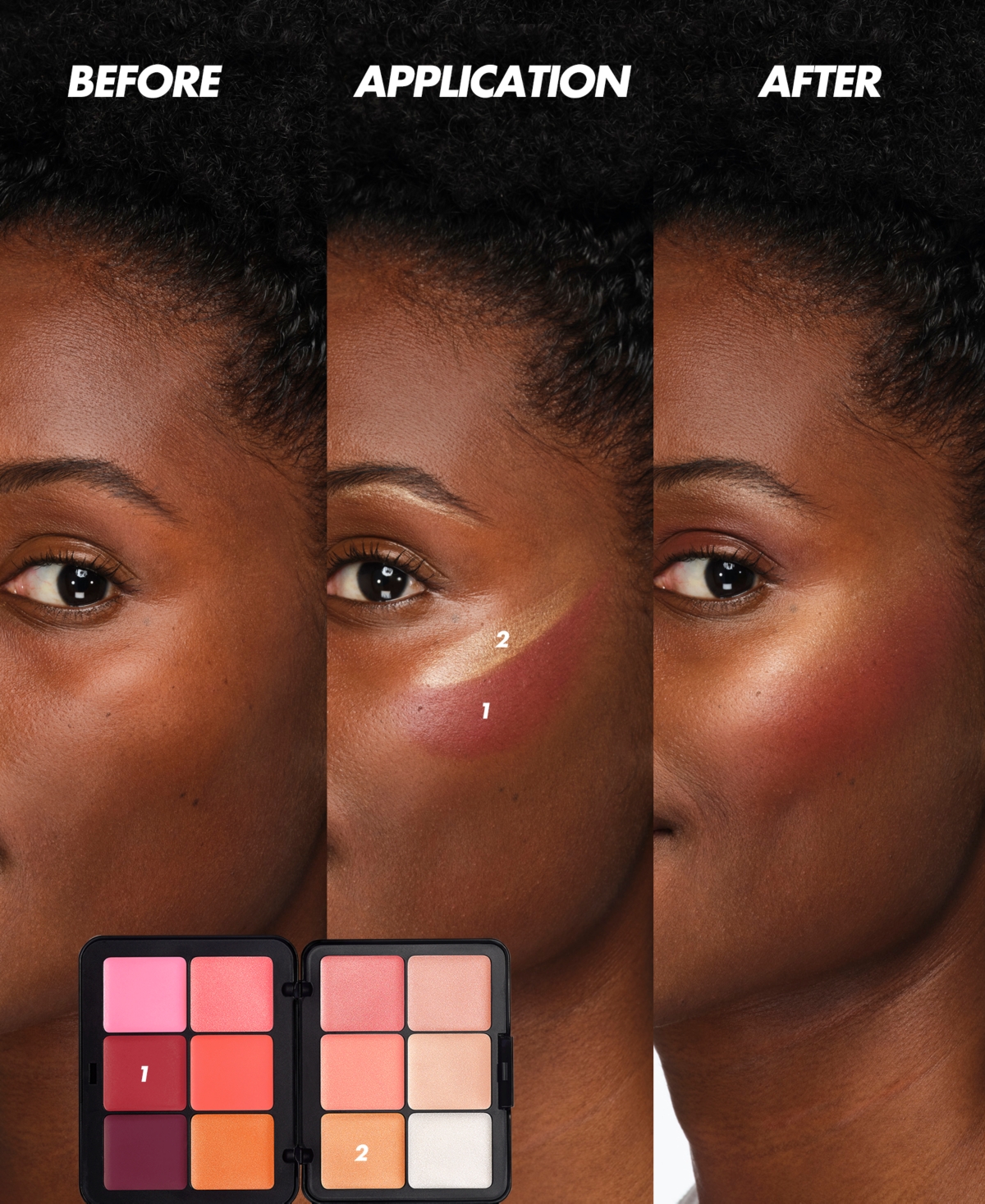 Make Up For Ever Hd Skin Blush & Glow Longwear Cream Face Palette In Na