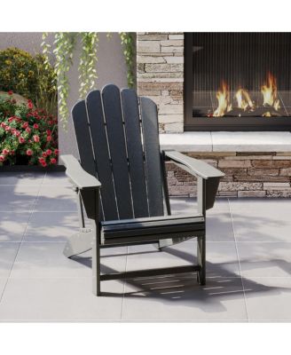 Outdoor Patio HDPE Adirondack Chair With Cup Holder