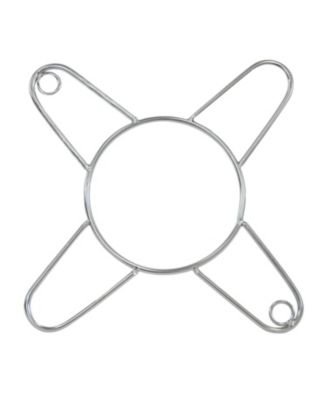 Half Moon Cooking Grate with Ceramic Deflector Plate for 15&amp;#x22; Kamado Egg Grills - 12.5&amp;#x22;