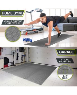 Exercise Puzzle Mat 1/2-in, Blue, 48 Sq Ft - 12 Tiles