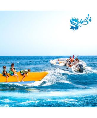 3-Person Inflatable Banana Boat, With Foot Pump & Repair Kit