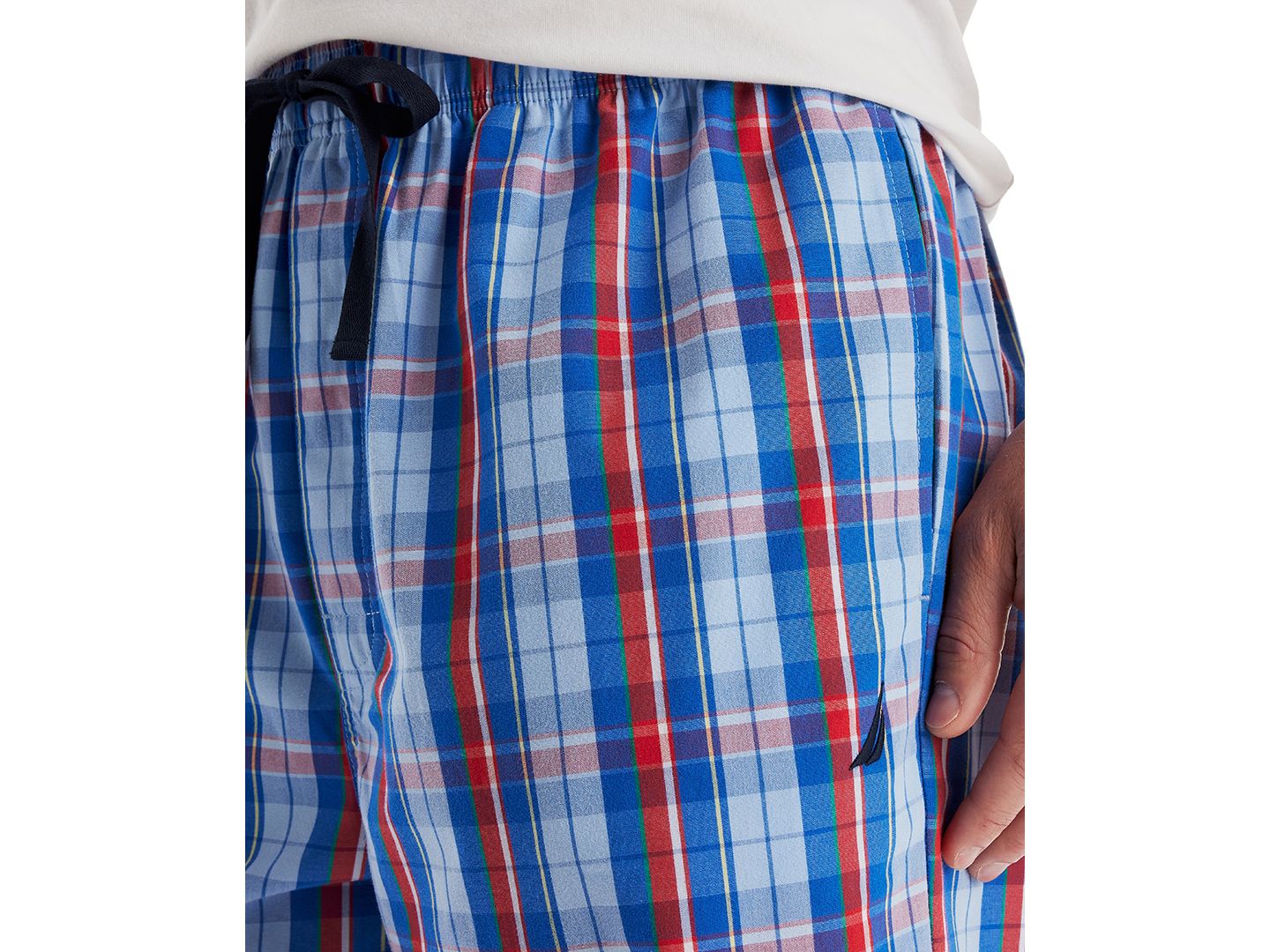Пижамные брюки Poplin для мужчин — Nautica, цвет: Синий, вариант 1 — фото 3