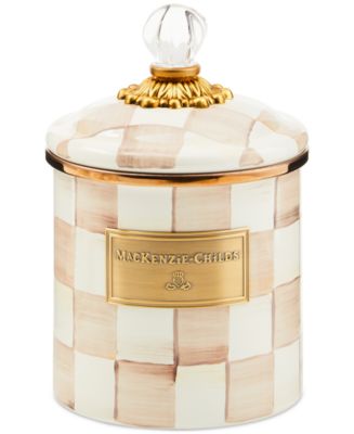しぱさん専用MacKenzie-Childsマッケンジー・チャイルズ 小物入れ Mackenzie-Childs Mocha Check Small Canister - Macy's