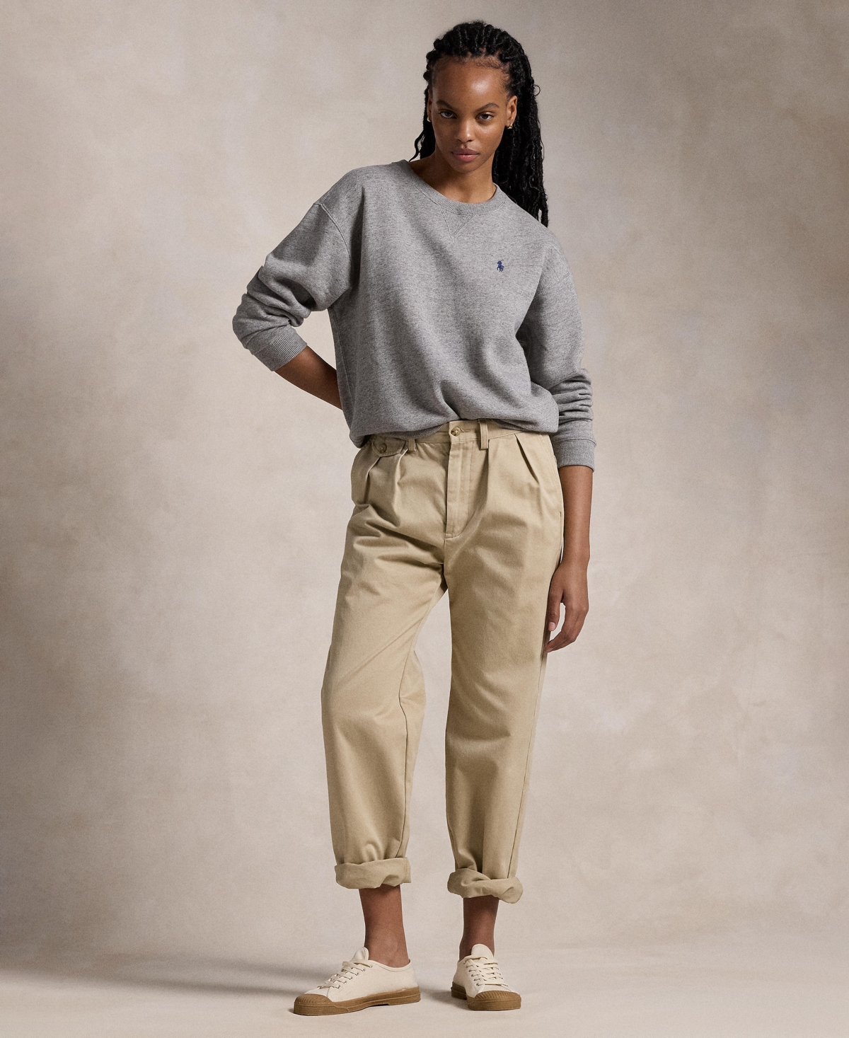 POLO RALPH LAUREN WOMEN'S FLEECE CREWNECK SWEATSHIRT 