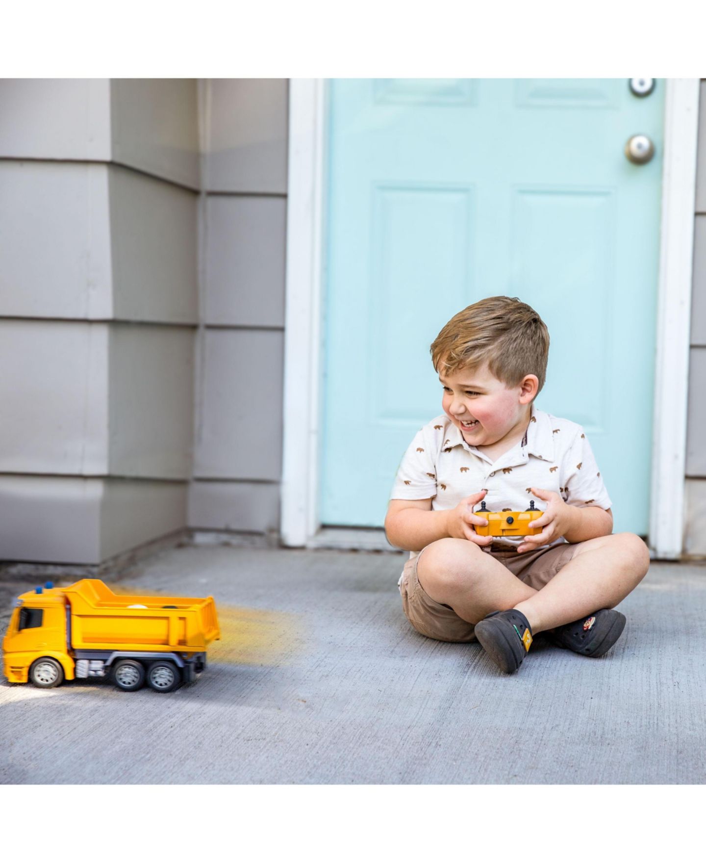 Детская игрушка Sunnydaze Decor Dump and Drive Remote Control Dump Truck - 1:20 Scale — фото 11