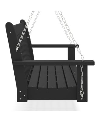 Outdoor Patio HDPE Hanging Front Porch Swing Bench