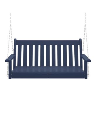 Outdoor Patio HDPE Hanging Front Porch Swing Bench
