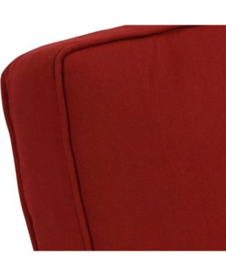 Outdoor Olefin Replacement Patio Chaise Lounge Chair Seat Cushion - 72" x 21" - Red