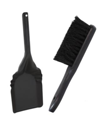 Steel Fireplace Ash Bucket with Lid, Shovel and Brush