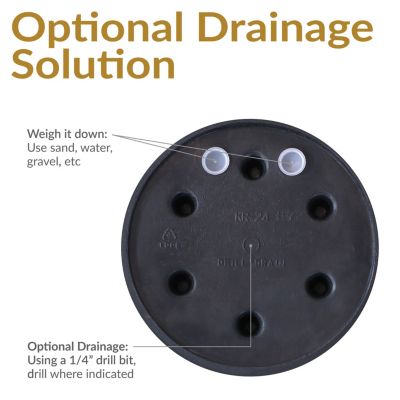 Indoor/Outdoor Patio, Garden, or Porch Weather-Resistant Double-Walled Anjelica Flower Pot Planter - 24"