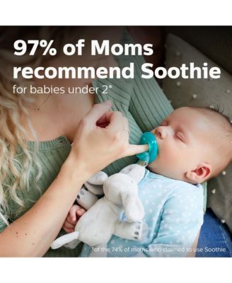 Soothie 0-3m, fresh lilac/pastel pink, 8 pack