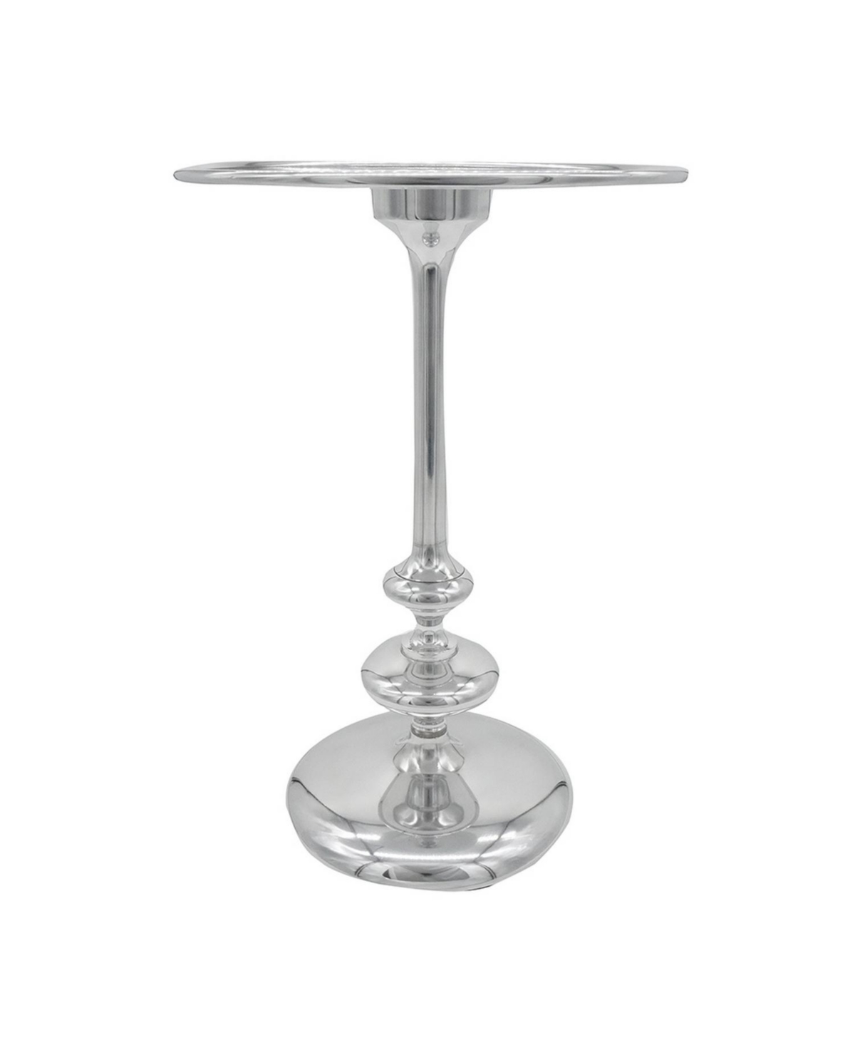 Modern Aluminum Side Table Sleek and Durable Accent for Living Room, Bedroom, or Office