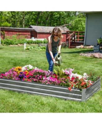 Galvanized Steel Rectangle Raised Garden Bed