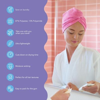 Microfiber Hair Towel Wrap