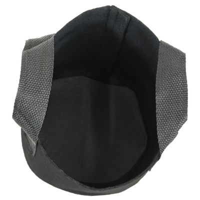 Garden Grow Bag with Handles Nonwoven Polypropylene Fabric, Black, 5pc