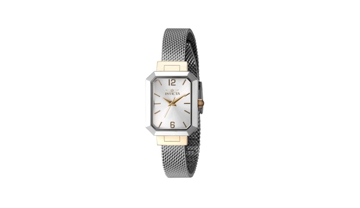 Women's 48152 Angel Quartz 3 Hand Silver Dial Watch - Silver