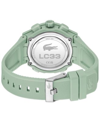 Women's LC33 Green Silicone Strap Watch, 40mm