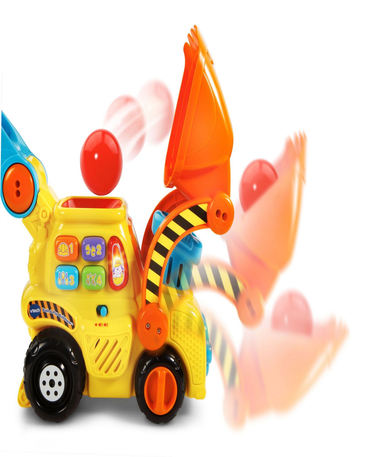 Детская игрушка VTech Pop-a-Balls Push Pop Bulldozer — фото 2