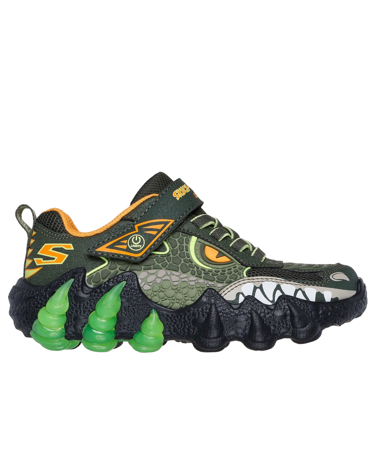 Skechers Little Kids' Skech-o-saurus In Olive