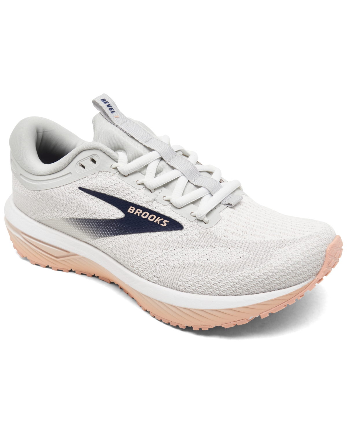 Women's Revel 7 Running Sneakers from Finish Line - Oyster, White