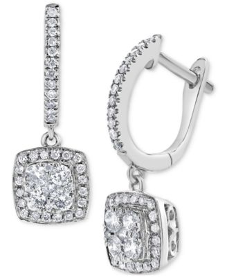 Macy's - Diamond Drop Earrings (1/3 ct. t.w.) in 10k White Gold