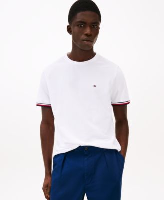 Tommy Hilfiger - Men's Global Stripe Cuff T-Shirt
