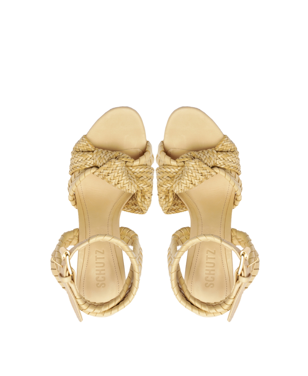 Shop Schutz Women's Khari Block Heel Sandals In Beige