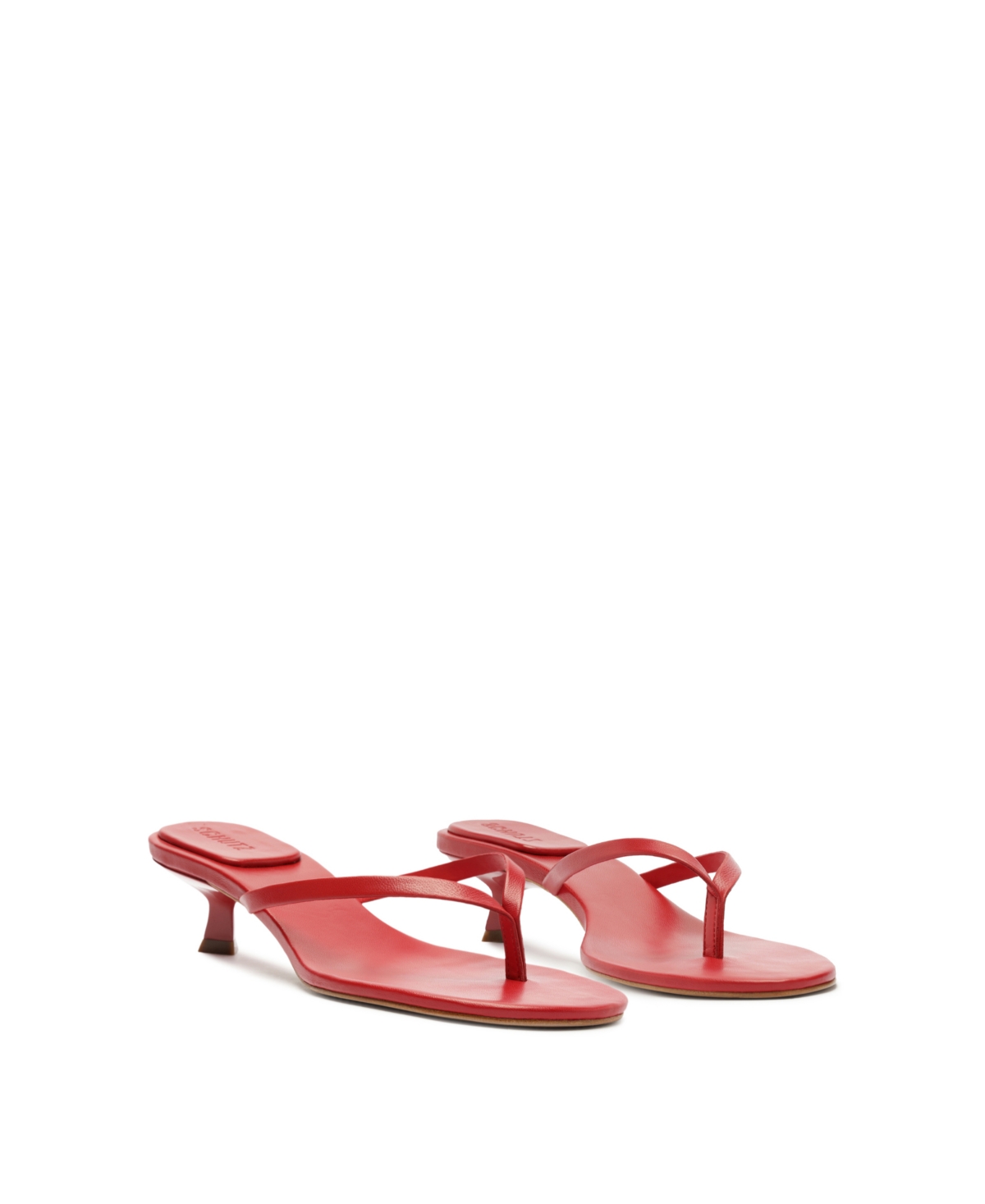 Shop Schutz Women's Carolyn Slip-on Dress Sandals In Red