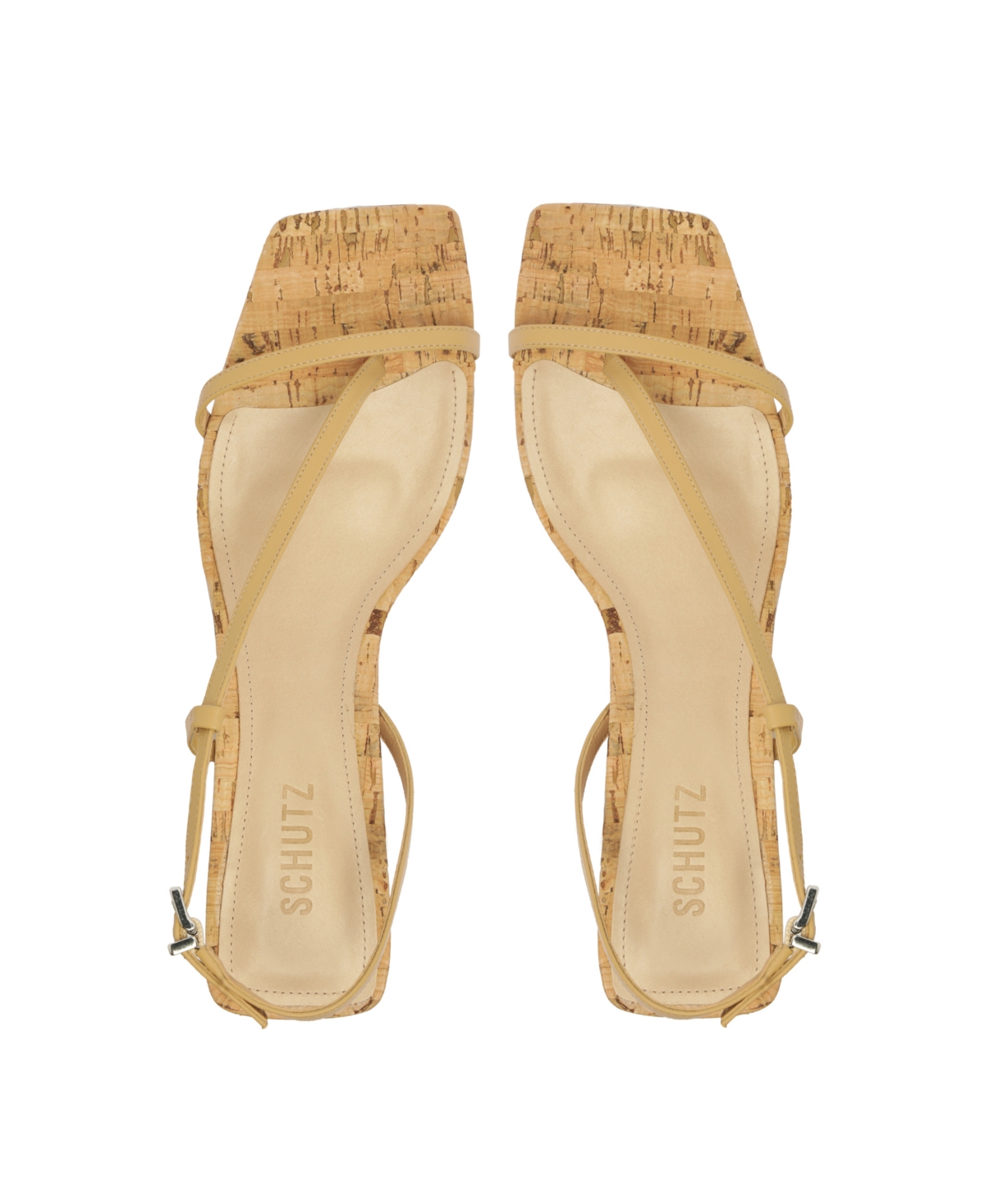 Shop Schutz Women's Heloise Mid Block Heel Dress Sandals In Beige